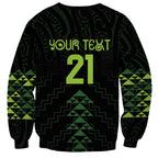 Custom New Zealand Maori Koru Koiri Motif Sweatshirt