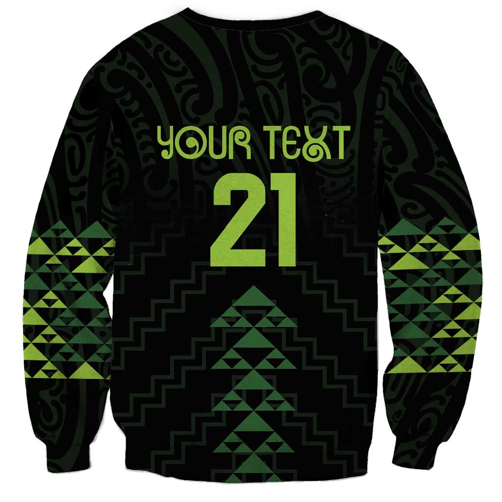 Custom New Zealand Maori Koru Koiri Motif Sweatshirt