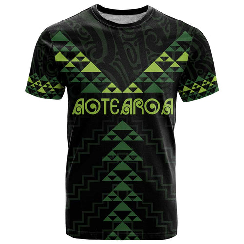 Custom New Zealand Maori Koru Koiri Motif T Shirt