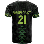 Custom New Zealand Maori Koru Koiri Motif T Shirt