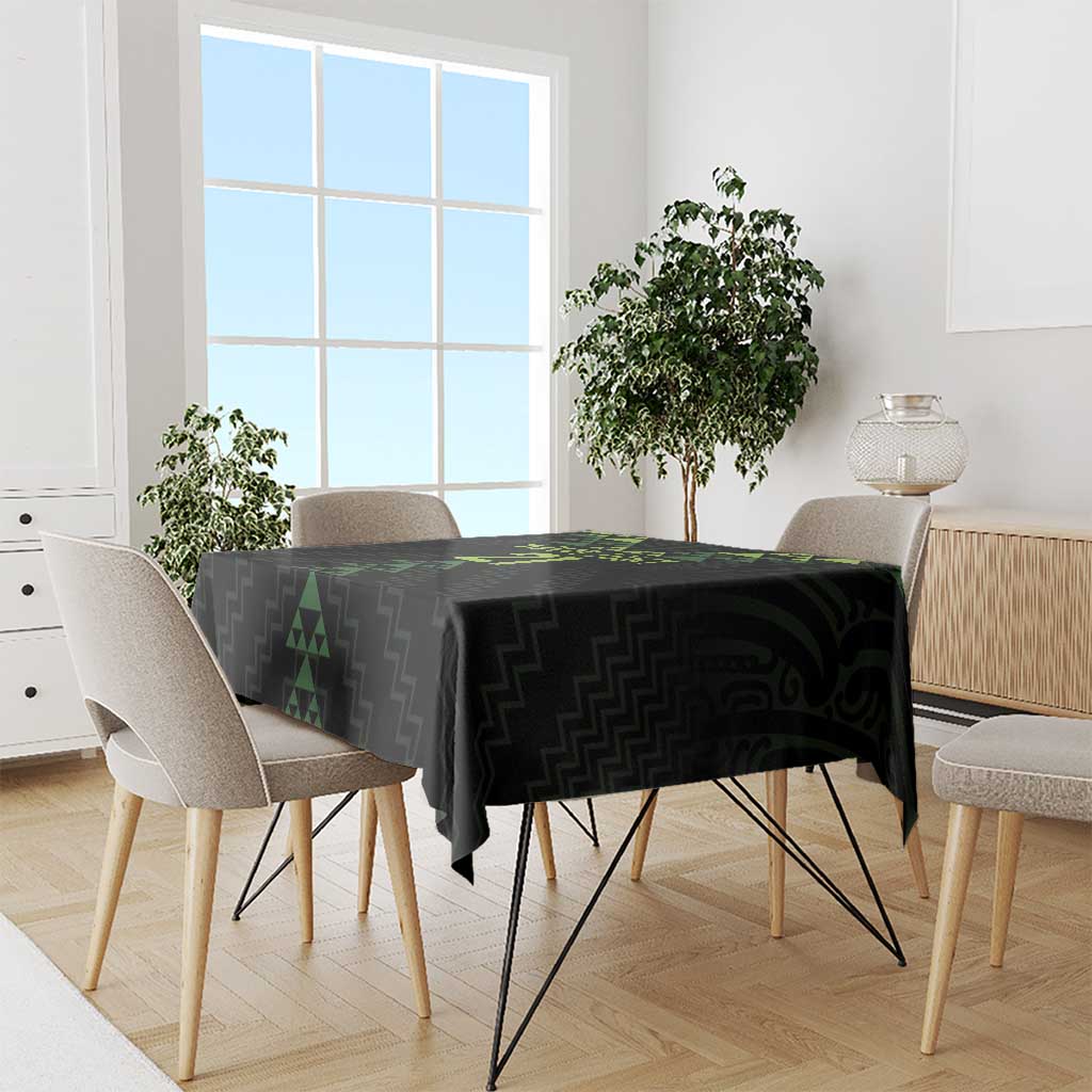 Custom New Zealand Maori Koru Koiri Motif Tablecloth