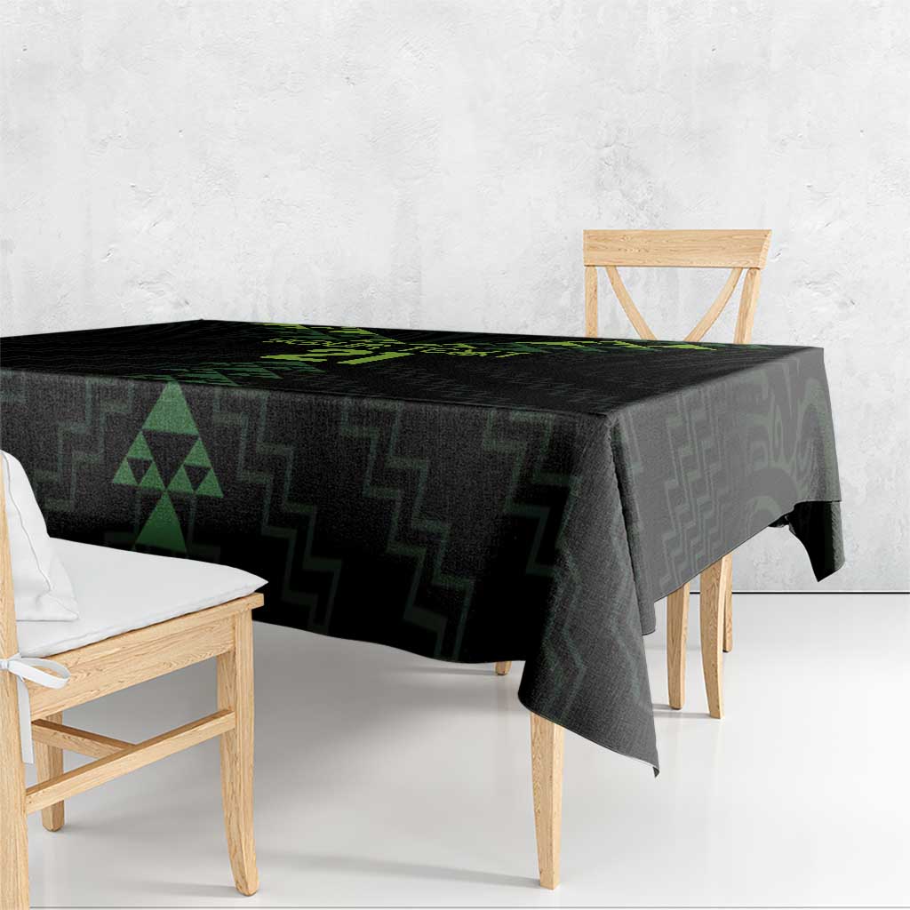 Custom New Zealand Maori Koru Koiri Motif Tablecloth