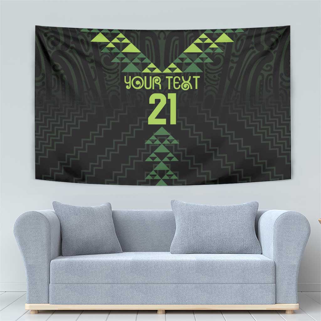 Custom New Zealand Maori Koru Koiri Motif Tapestry