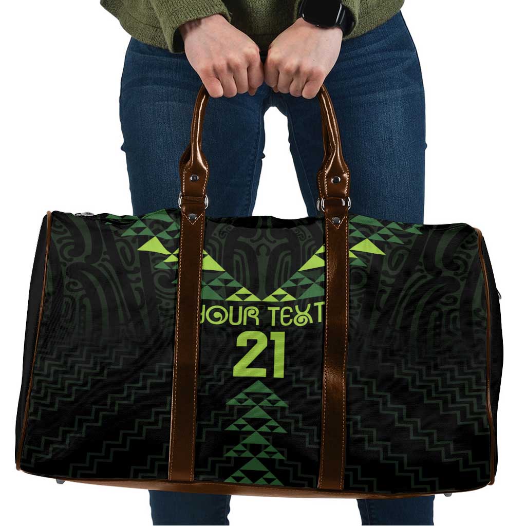 Custom New Zealand Maori Koru Koiri Motif Travel Bag - Aussie Hoodie