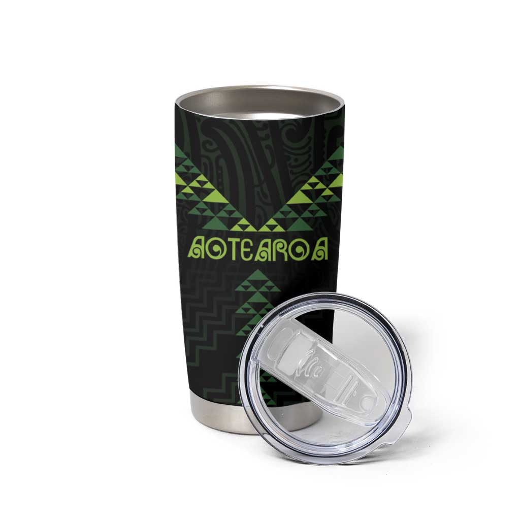 Custom New Zealand Maori Koru Koiri Motif Tumbler Cup