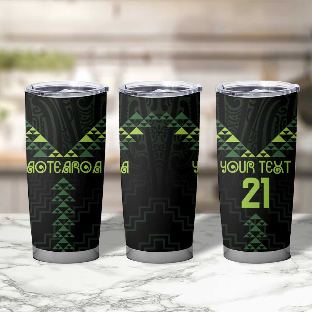 Custom New Zealand Maori Koru Koiri Motif Tumbler Cup