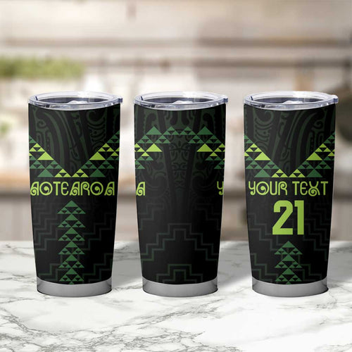 Custom New Zealand Maori Koru Koiri Motif Tumbler Cup