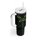 Custom New Zealand Maori Koru Koiri Motif Tumbler With Handle