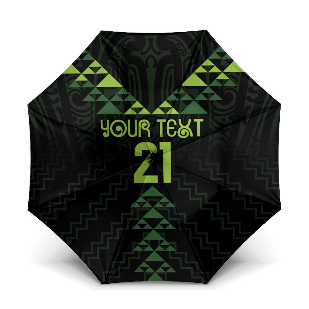 Custom New Zealand Maori Koru Koiri Motif Umbrella - Aussie Hoodie