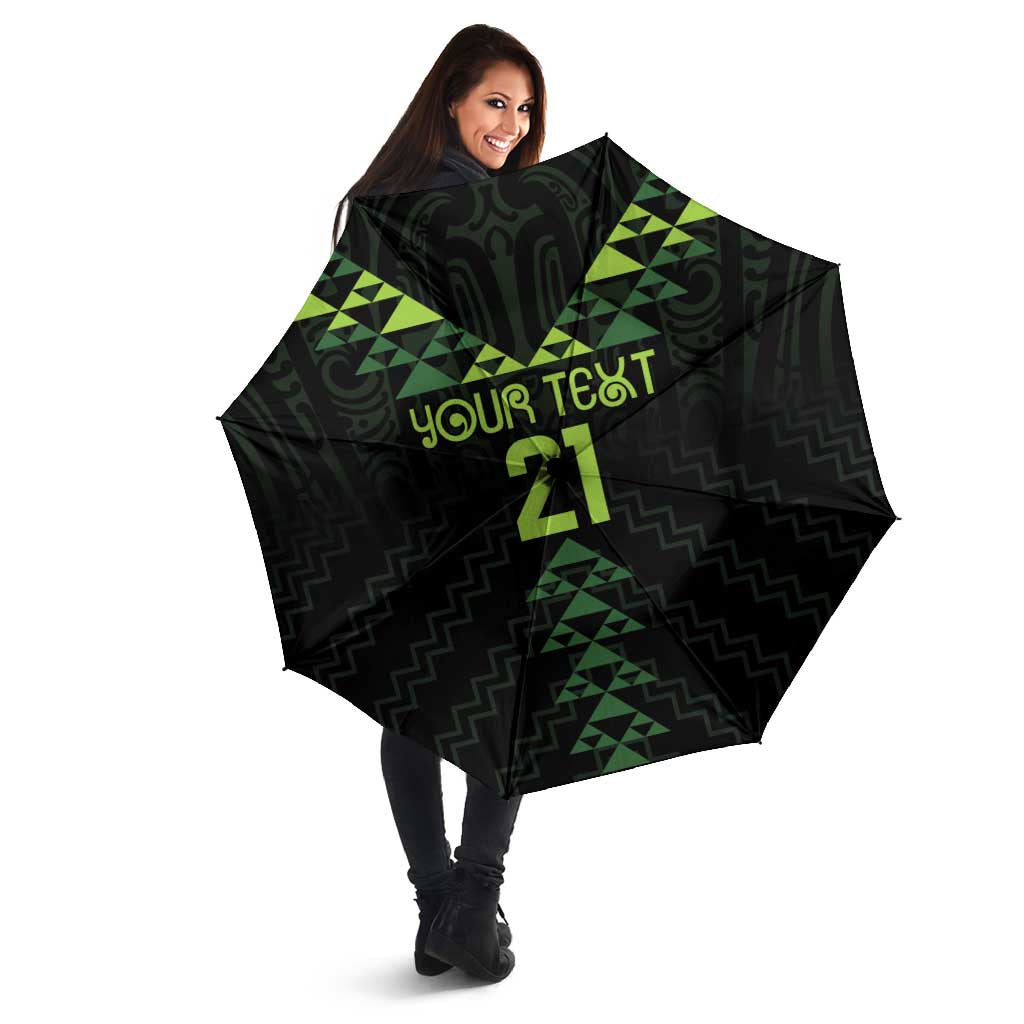 Custom New Zealand Maori Koru Koiri Motif Umbrella - Aussie Hoodie
