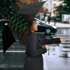 Custom New Zealand Maori Koru Koiri Motif Umbrella - Aussie Hoodie