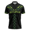 Custom New Zealand Maori Koru Koiri Motif Zipper Polo Shirt - Aussie Hoodie