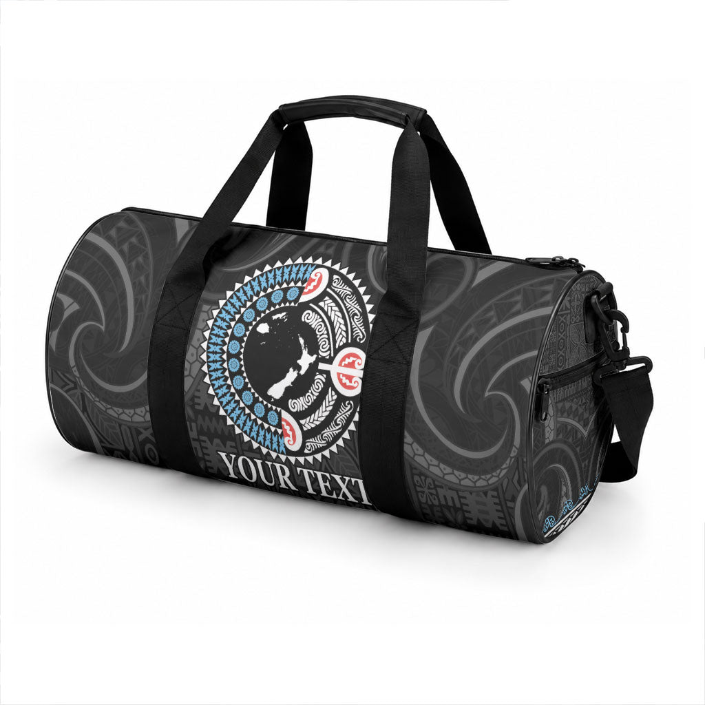Custom Fiji and New Zealand Duffle Bag Maori Fern Mix Tapa Tribal Unique
