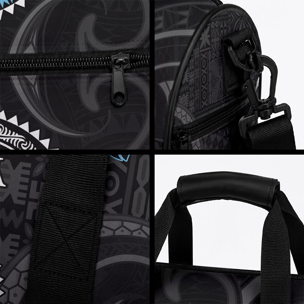 Custom Fiji and New Zealand Duffle Bag Maori Fern Mix Tapa Tribal Unique