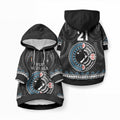Custom Fiji and New Zealand Pet Hoodie Maori Fern Mix Tapa Tribal Unique