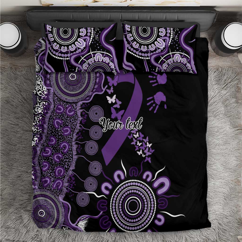 Memories Matter Alzheimers Awareness Personalised Bedding Set Aboriginal Ribbon Dot Painting