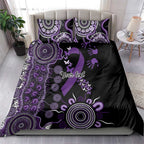 Memories Matter Alzheimers Awareness Personalised Bedding Set Aboriginal Ribbon Dot Painting