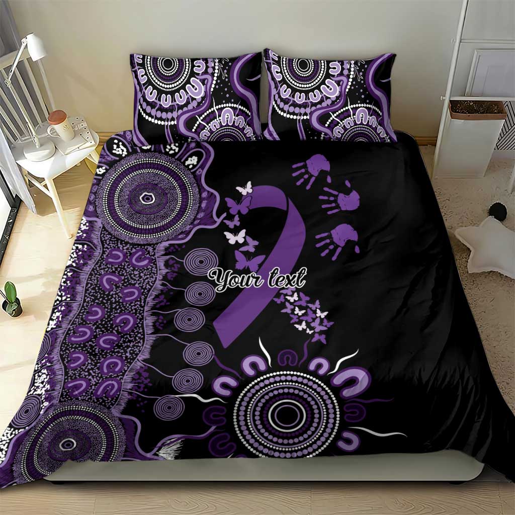 Memories Matter Alzheimers Awareness Personalised Bedding Set Aboriginal Ribbon Dot Painting