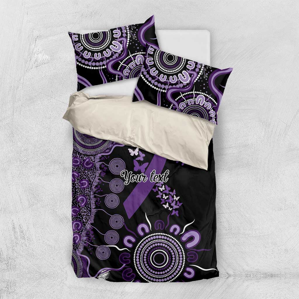 Memories Matter Alzheimers Awareness Personalised Bedding Set Aboriginal Ribbon Dot Painting