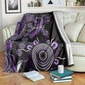 Memories Matter Alzheimers Awareness Personalised Blanket Aboriginal Ribbon Dot Painting