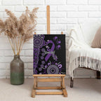 Memories Matter Alzheimers Awareness Personalised Canvas Wall Art Aboriginal Ribbon Dot Painting