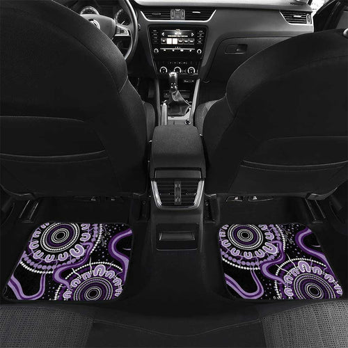 Memories Matter Alzheimers Awareness Personalised Car Mats Aboriginal Ribbon Dot Painting