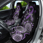 Memories Matter Alzheimers Awareness Personalised Car Seat Cover Aboriginal Ribbon Dot Painting