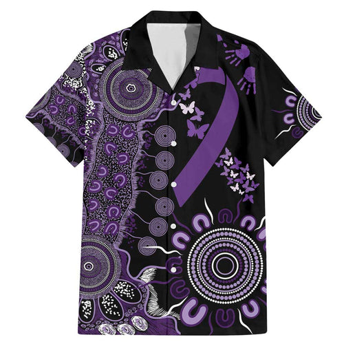 Memories Matter Alzheimers Awareness Personalised Family Matching Mermaid Dress and Hawaiian Shirt Aboriginal Ribbon Dot Painting