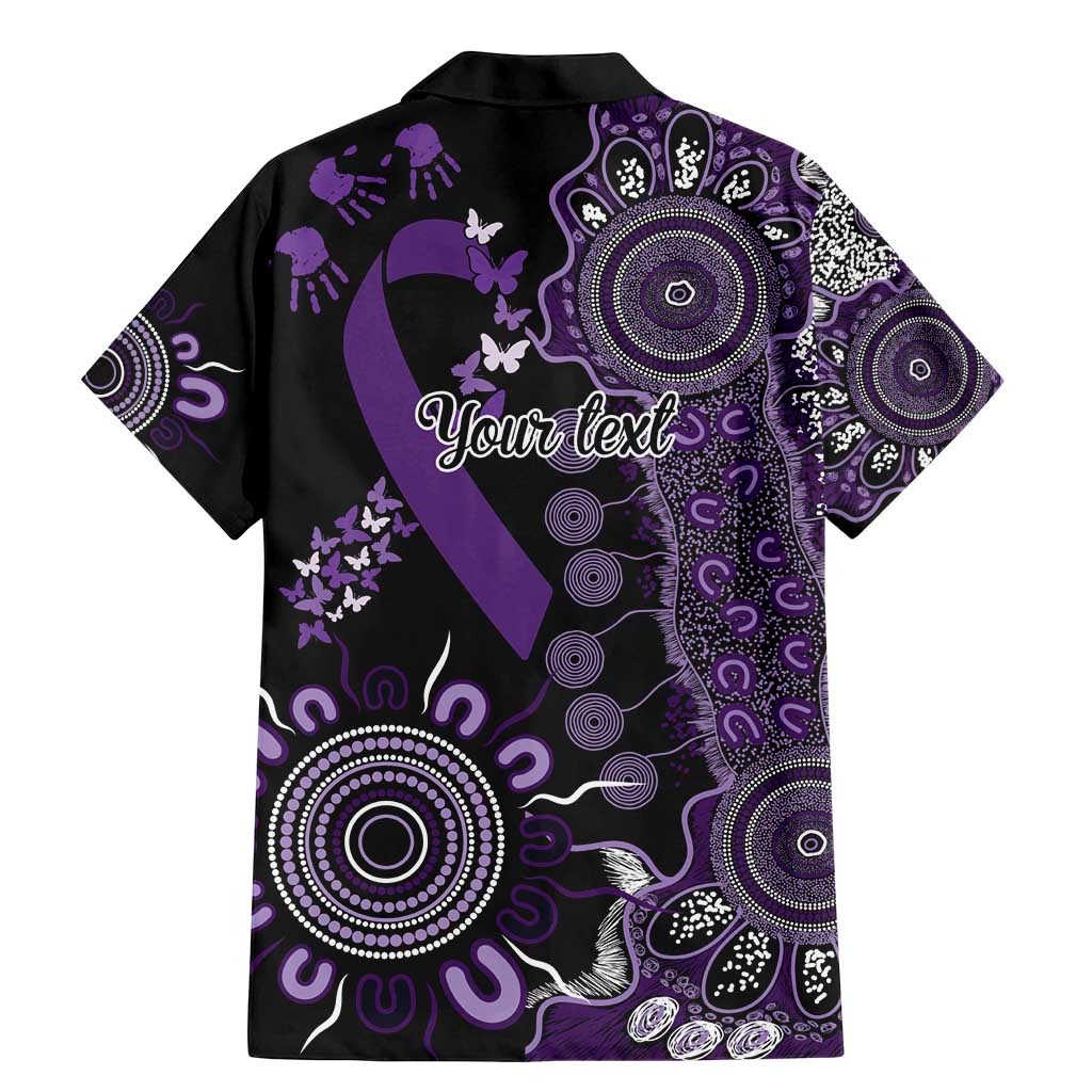 Memories Matter Alzheimers Awareness Personalised Family Matching Mermaid Dress and Hawaiian Shirt Aboriginal Ribbon Dot Painting