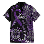 Memories Matter Alzheimers Awareness Personalised Family Matching Mermaid Dress and Hawaiian Shirt Aboriginal Ribbon Dot Painting