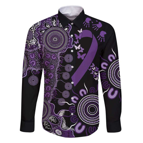 Memories Matter Alzheimers Awareness Personalised Family Matching Summer Maxi Dress and Hawaiian Shirt Aboriginal Ribbon Dot Painting