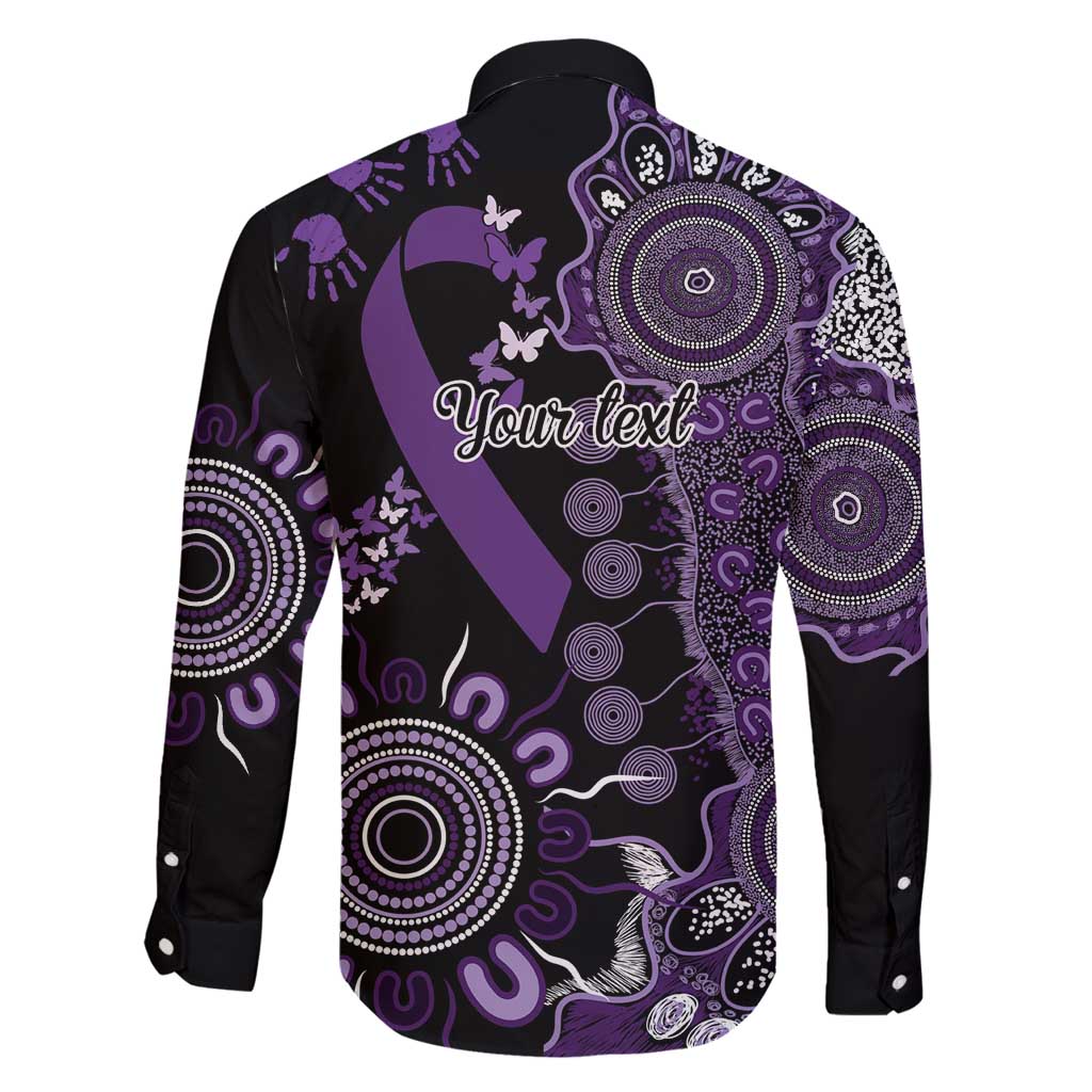 Memories Matter Alzheimers Awareness Personalised Family Matching Summer Maxi Dress and Hawaiian Shirt Aboriginal Ribbon Dot Painting