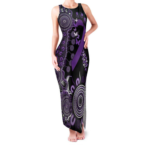 Memories Matter Alzheimers Awareness Personalised Family Matching Tank Maxi Dress and Hawaiian Shirt Aboriginal Ribbon Dot Painting