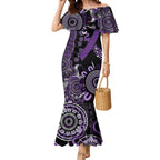 Memories Matter Alzheimers Awareness Personalised Mermaid Dress Aboriginal Ribbon Dot Painting