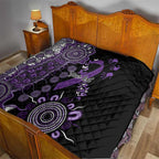 Memories Matter Alzheimers Awareness Personalised Quilt Aboriginal Ribbon Dot Painting