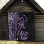 Memories Matter Alzheimers Awareness Personalised Quilt Aboriginal Ribbon Dot Painting