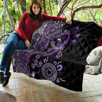 Memories Matter Alzheimers Awareness Personalised Quilt Aboriginal Ribbon Dot Painting