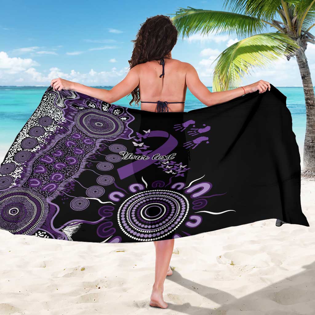 Memories Matter Alzheimers Awareness Personalised Sarong Aboriginal Ribbon Dot Painting