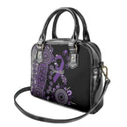 Memories Matter Alzheimers Awareness Personalised Shoulder Handbag Aboriginal Ribbon Dot Painting