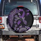 Memories Matter Alzheimers Awareness Personalised Spare Tire Cover Aboriginal Ribbon Dot Painting