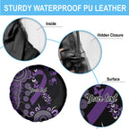 Memories Matter Alzheimers Awareness Personalised Spare Tire Cover Aboriginal Ribbon Dot Painting