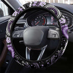 Memories Matter Alzheimers Awareness Steering Wheel Cover Aboriginal Ribbon Dot Painting