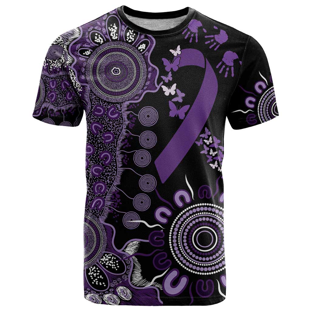 Memories Matter Alzheimers Awareness Personalised T Shirt Aboriginal Ribbon Dot Painting