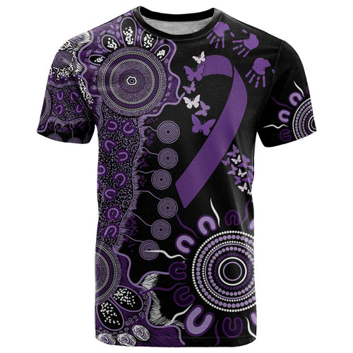 Memories Matter Alzheimers Awareness Personalised T Shirt Aboriginal Ribbon Dot Painting
