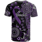 Memories Matter Alzheimers Awareness Personalised T Shirt Aboriginal Ribbon Dot Painting