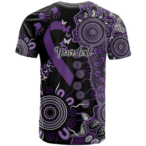Memories Matter Alzheimers Awareness Personalised T Shirt Aboriginal Ribbon Dot Painting