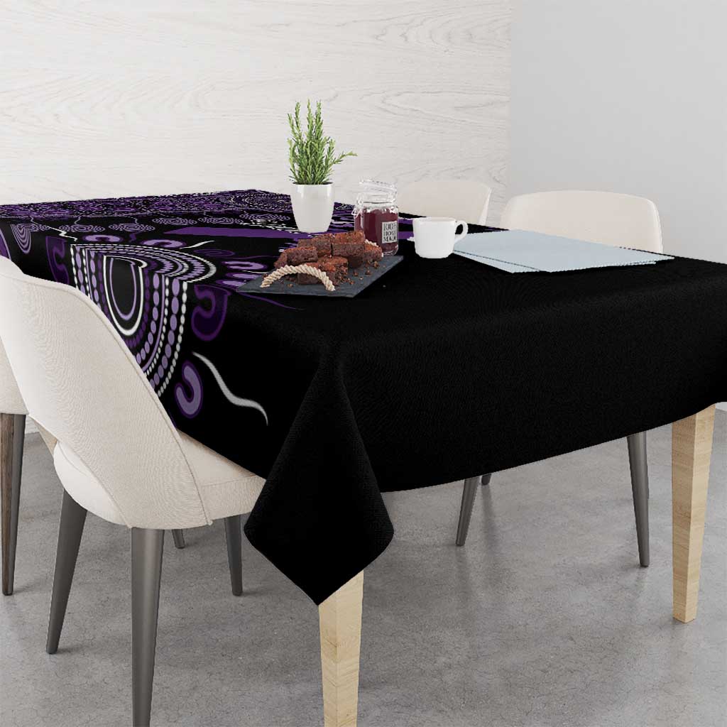 Memories Matter Alzheimers Awareness Personalised Tablecloth Aboriginal Ribbon Dot Painting