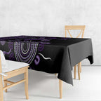 Memories Matter Alzheimers Awareness Personalised Tablecloth Aboriginal Ribbon Dot Painting