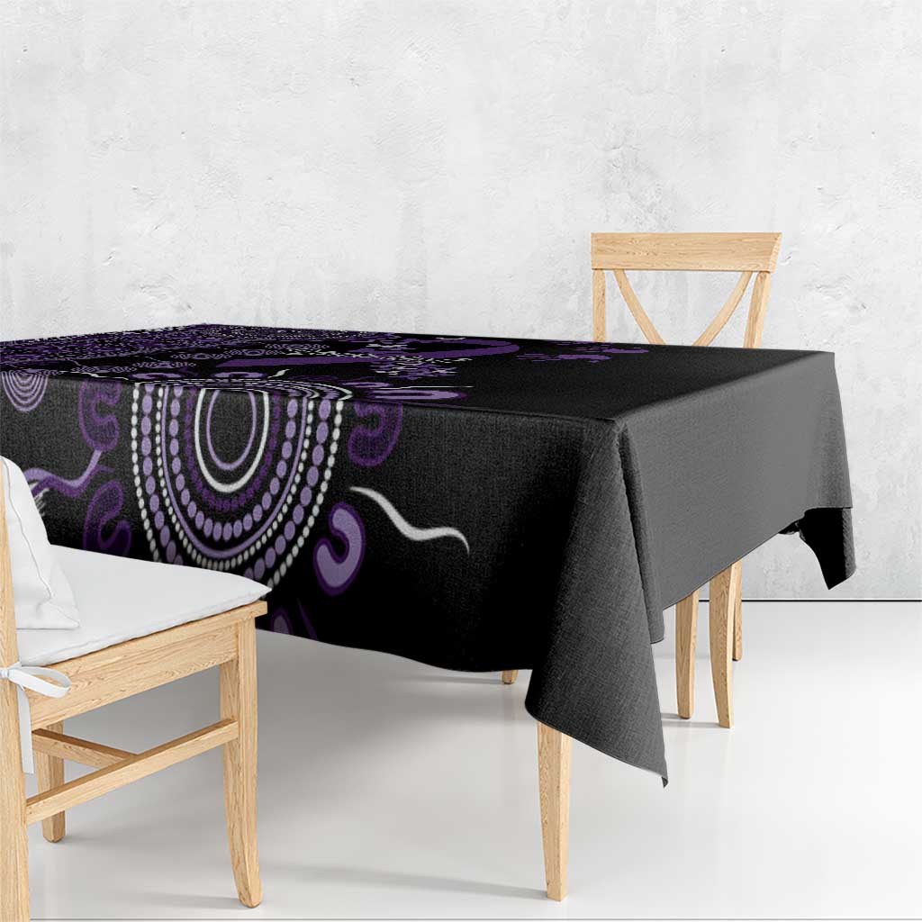 Memories Matter Alzheimers Awareness Personalised Tablecloth Aboriginal Ribbon Dot Painting