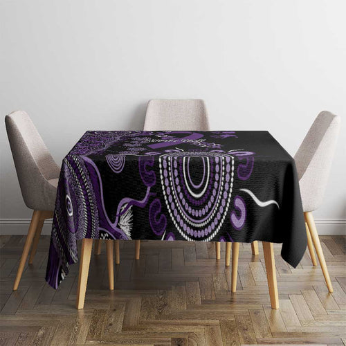 Memories Matter Alzheimers Awareness Personalised Tablecloth Aboriginal Ribbon Dot Painting
